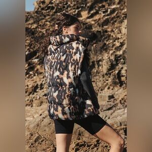 Free People FP Movement In A Bubble Printed Puffer Vest